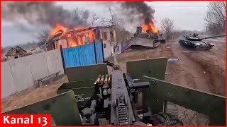 Footage from the streets of Belgorod where Russian volunteers conducted an operation [upl. by Petulah]