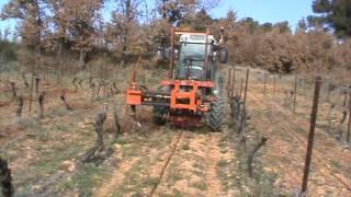 FENDT 211P  TARIERE AVANT remplaçages vignes [upl. by Gregorius]