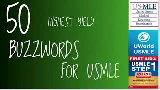 50 HIGHEST YIELD BUZZWORDS FOR USMLE STEP 1 I Highest Yield Facts for USMLE [upl. by Kinemod]