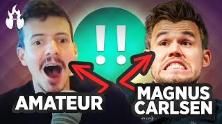 Blitzstream vs Magnus Carlsen 😱🤯😅 [upl. by Ainesej]