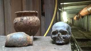 Crossrail archaeology Roman skulls discovered at Liverpool Street [upl. by Madaih]