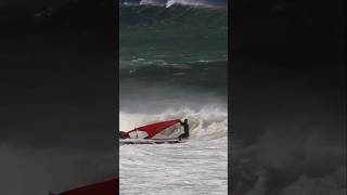 WATCH amp LEARN HOW TO EXIT THE WATER LIKE A PRO 😂 windsurf windsurfen windsurfingwindsurfingtv [upl. by Cohby]