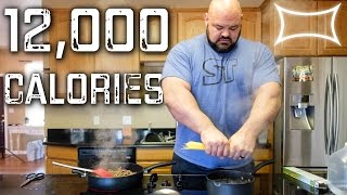 TRYING TO EAT BRIAN SHAWS 16000 CALORIE STRONG MAN CHEAT MEAL PIZZA PARTY  BeardMeatsFood [upl. by Estey]