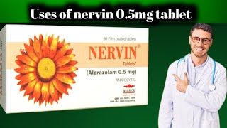 Nervin Tablet uses in English  Nervin 05mg Alprazolam [upl. by Hazlett]