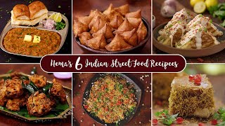 6 Famous Indian Street Food Recipes  Evening Snacks Recipe  Street Food of India HomeCookingShow [upl. by Narual963]