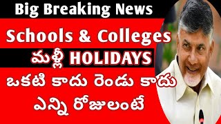 ap schools and colleges Holidays latest updateschools holidays in ap ap schools New holidays [upl. by Aicirtap]