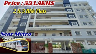 Brand New 2 amp 3 Bhk Flats For Sale in Nagole  25 Km From Nagole Metro Station  Hyderabad [upl. by Eneleuqcaj637]