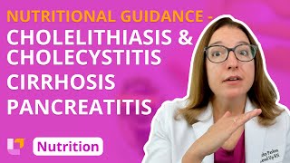 Cholelithiasis amp Cholecystitis Cirrhosis Pancreatitis Nutritional Guidance  LevelUpRN [upl. by Colene]