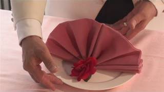 How To Make A Fan Napkin [upl. by Dihahs]