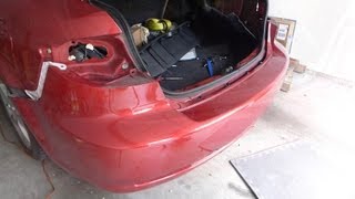 Mazda 6 Taillight And Rear Bumper Removal [upl. by Armat]