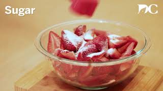 Sweet Bubbly Strawberry Cobbler Recipe [upl. by Acirema]