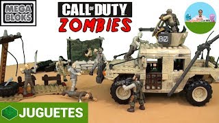 SOLDADOS DE JUGUETE HUMVEE de CALL OF DUTY vs ZOMBIES  Mega Bloks  Mega Construx [upl. by Eellac]