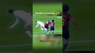 Ronaldo vs Gattuso Shoulder to Shoulder 🔥💀 [upl. by Caprice362]