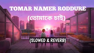 Tomar Namer Roddure  Tomake Chai Slowed amp Reverb Arijit Singh  Jodi Sotti Jante Chao Lofi [upl. by Enaid]