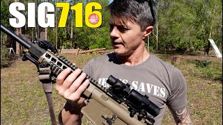 Sig Sauer 716 Review Sig Sauer AR 10 Rifle Review [upl. by Yebba]