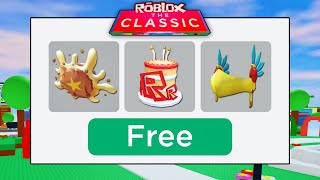 EASY To get Free Items From The Classic Roblox event [upl. by Adnahcal597]