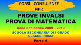 Prove Invalsi Matematica 2009  2010  Parte 4 [upl. by Liarret232]