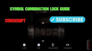 Symbol Combination Lock Guide CONSCRIPT [upl. by Eleanore]