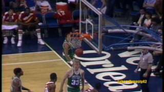 Larry Bird 1985 60pts vs Atlanta Hawks [upl. by Rosenberg]