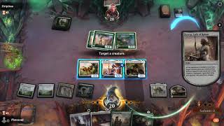 MTG Arena  Alchemy  White amp Green LotR Deck Earns a Rage Quit [upl. by Idzik]