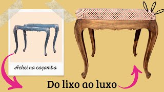 DO LIXO AO LUXO  Achei na caçamba e transformei  Restauração de móvel Diy decoração [upl. by Airamzul]