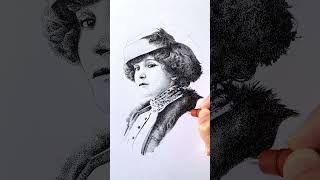 Portrait de Colette en pointillisme bientôt fini [upl. by Ynej]