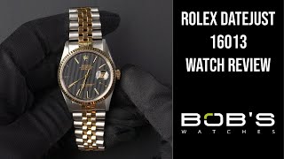 Rolex Datejust 16013  Bobs Watches [upl. by Whitford]