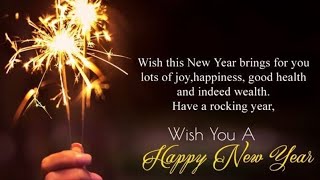 happy new year 🌹wishes for friends in english 2024 New Year wishes 🌹  happy new year countdown [upl. by Eamaj368]