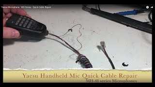 Yaesu Microphone  Quick Cable Repair  MH Model [upl. by Cutlor]