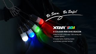 New Release XTAR SD1 Diving Flashlight with 4color lights amp 8 modes XTARSD1tutorial Diving [upl. by Annaik]