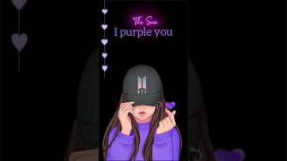 I purple you 💜bts bts shorts bts army girl rozeemkhani [upl. by Joiner62]