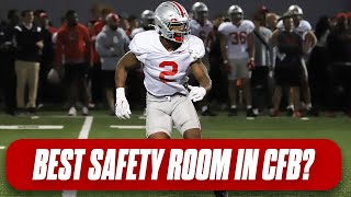 Talking Caleb Downs Lathan Ransom and rest of Buckeyes safety room  Ohio State football [upl. by Enetsuj]