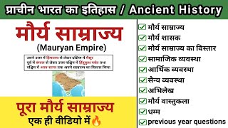 मौर्य साम्राज्य  मौर्य काल का इतिहास  mauryan empire  maurya vansh  study vines official [upl. by Nohtanoj]