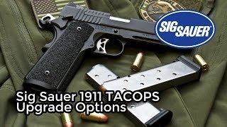 Sig Sauer 1911 TACOPS Upgrade Options Threaded Barrel and Aftermarket Mags [upl. by Ydasahc809]