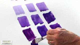 Watercolor Techniques with Don Andrews  Mixing Violets [upl. by Glen23]