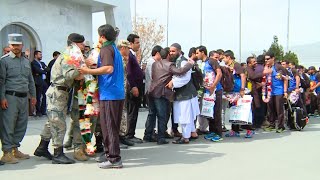 Afghan National Cricket Team Returns Home from Twenty20 World Cup [upl. by Elrae]