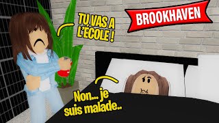 SA FILLE NE VEUT PLUS ALLER A LÉCOLE  la raison va te choquer  sur BROOKHAVEN RP  ROBLOX FR [upl. by Leuqcar919]