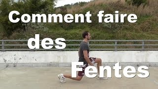 Pourquoi et comment faire des Fentes 4 variantes de base  Tutoriel [upl. by Bish]