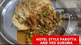 Hotel style la parotta and veg guruma Tamil recipe  food pridetech [upl. by Pearce]