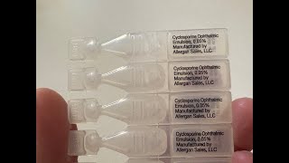 Cequa Eye Drops Unboxing cyclosporine ophthalmic [upl. by Frieder]