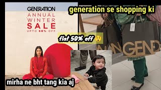 generation sale flat 50 off on entire stock shopping haul [upl. by Anitsirk192]