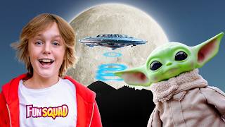 Baby Yoda amp Outer Space Adventures Fun Squad Compilation Video [upl. by Kalle465]