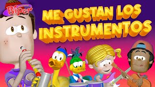 Me gustan los instrumentos ❤ 🎸🎹🎺  Biper y sus Amigos 🎈✨ [upl. by Anilahs]