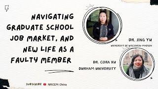 Dr Jing Yu Navigating graduate school and life as a new tenuretrack faculty member [upl. by Elmo839]