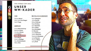 ICH REAGIERE LIVE AUF DEN WM KADER  🇩🇪🤓 Deutschland WM 2022 Kader Reaction [upl. by Oona628]