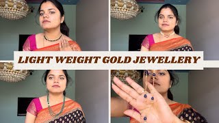 Light weight gold jewellery lightweightjewellery lightweightgold viral [upl. by Anilam]