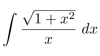 Integral of sqrt1x2x substitution  partial fraction decomposition [upl. by Cornel]