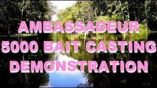 ABU Ambassadeur 5000 Bait Casting Reel Demo in 1956 [upl. by Rebmik719]