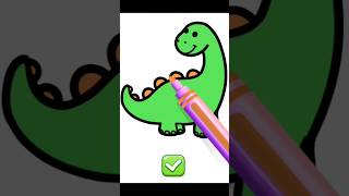 coloring for dinosaur 🦕colouring drawing art colors [upl. by Koh130]