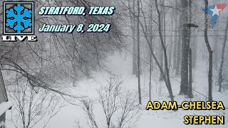 LIVE CHASE Texas Panhandle amp Kansas Engulfed By Blizzard 1824 AS [upl. by Peskoff]